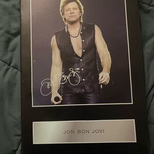 Jon Bon Jovi Signed Photo
